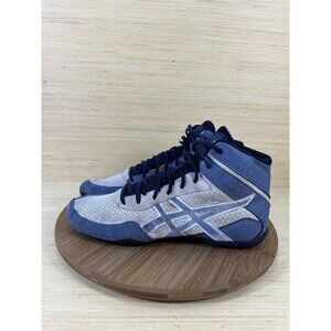 Asics Matcontrol 3 White Storm Blue Wrestling Shoes Mens Size 9.5
